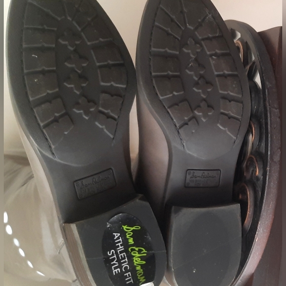 SAM EDELMAN Tall Wide Calf Boots | Dark Grey | Supple Leather |  NEW!! - Picture 11 of 14